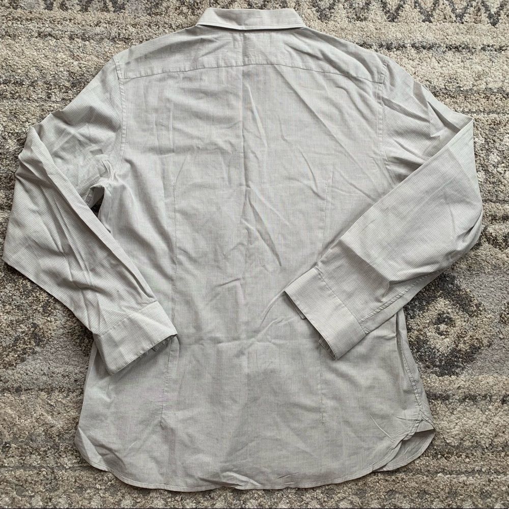 John Varvatos Gray Button Down Large - image 3